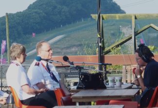 Salvation Army leaders Comm. André & Sylvia Cox, interviewed by Ian Wyatt, live on BBC Essex on Sunday morning 12th August Salvation Army leaders Comm. André & Sylvia Cox, interviewed by Ian Wyatt, live on BBC Essex on Sunday morning 12th August