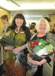 Debbie with Sue Hampson at Launch of SEECA Archives | Lynda Manning