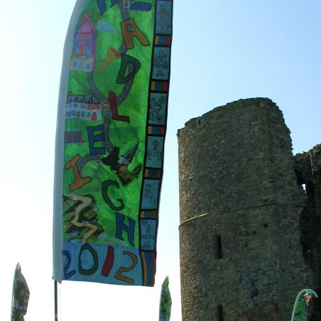 Banners at Hadleigh Castle during the Olympics Banners flying high at Hadleigh Castle during the Olympics | Graham Cook