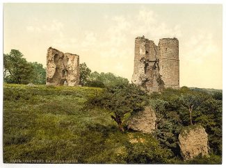 A 19th Century Photochrome of Hadleigh Castle A 19th Century Photochrome of Hadleigh Castle