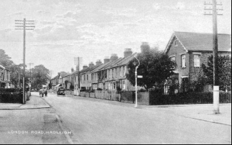 Possibly the Junction Between London Road and Oak Road Looking West. Alverstone could be the large corner house on the right | From Hadleigh Postcard Memories by Robert Nichols