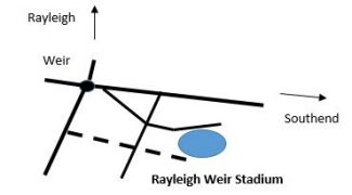 Weir Stadium location map | Terry Barclay