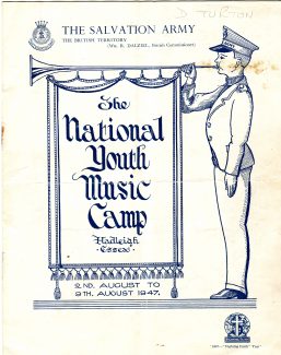 Front cover of itinerary 1947 | Graham Cook collection