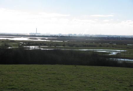Hadleigh Marshes in flood