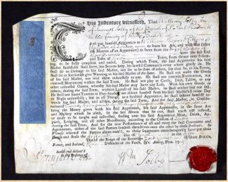 Picture B   . . .  Indenture of William Solby  . . . 