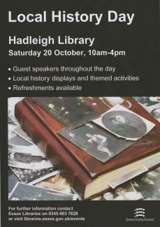 LOCAL-HISTORY-DAY Hadleigh Library 20th Oct 2018 10 am to 4 pm | D Hurrell