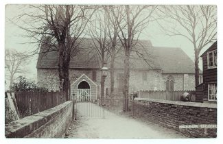 005_hadl_hadleigh_church_st_jtl_ch_entrance_b_nichols From Hadleigh Postcard Memories - Robert Nichols