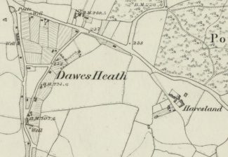 1867 Haresland Estate Area Ordnance Survey Map | Reproduced with the permission of the National Library of Scotland https://maps.nls.uk/index.html