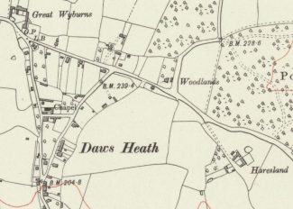 1919 Haresland Estate Area Ordnance Survey Map | Reproduced with the permission of the National Library of Scotland https://maps.nls.uk/index.html