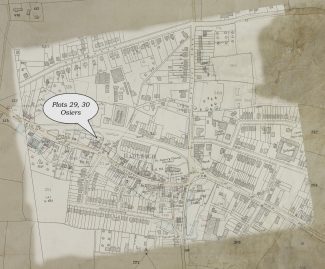Hadleigh overlay map 1847-1939-CROWN Map overlay showing plots 29 and 30 | Bob Delderfield