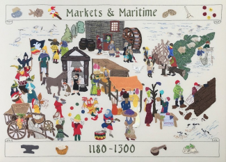 1628873225620blob Edible resources: Rochford Heritage Tapestry | Sally Chinea