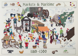 Edible resources: Rochford Heritage Tapestry | Sally Chinea 