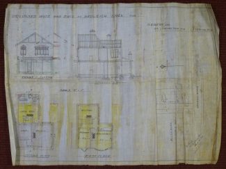 The original linen plan of the shop