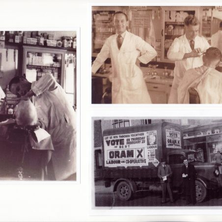 Photos of the shop, the barbers and the outside in 1950 Photos of the shop, the barbers and the outside in 1950