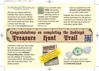 Completing the Treasure Hunt Trail Congratulations