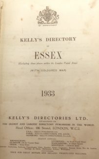 Kelly's 1933 Title Page 1933 Kelly's Directory | H&TCA