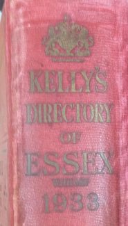 Spine of 1933 Kelly's Kelly's Directory of Essex in 1933, people, businesses and descriptions of the area. | Kelly's