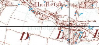 Victorian Hadleigh Village Well Pump (P) Map