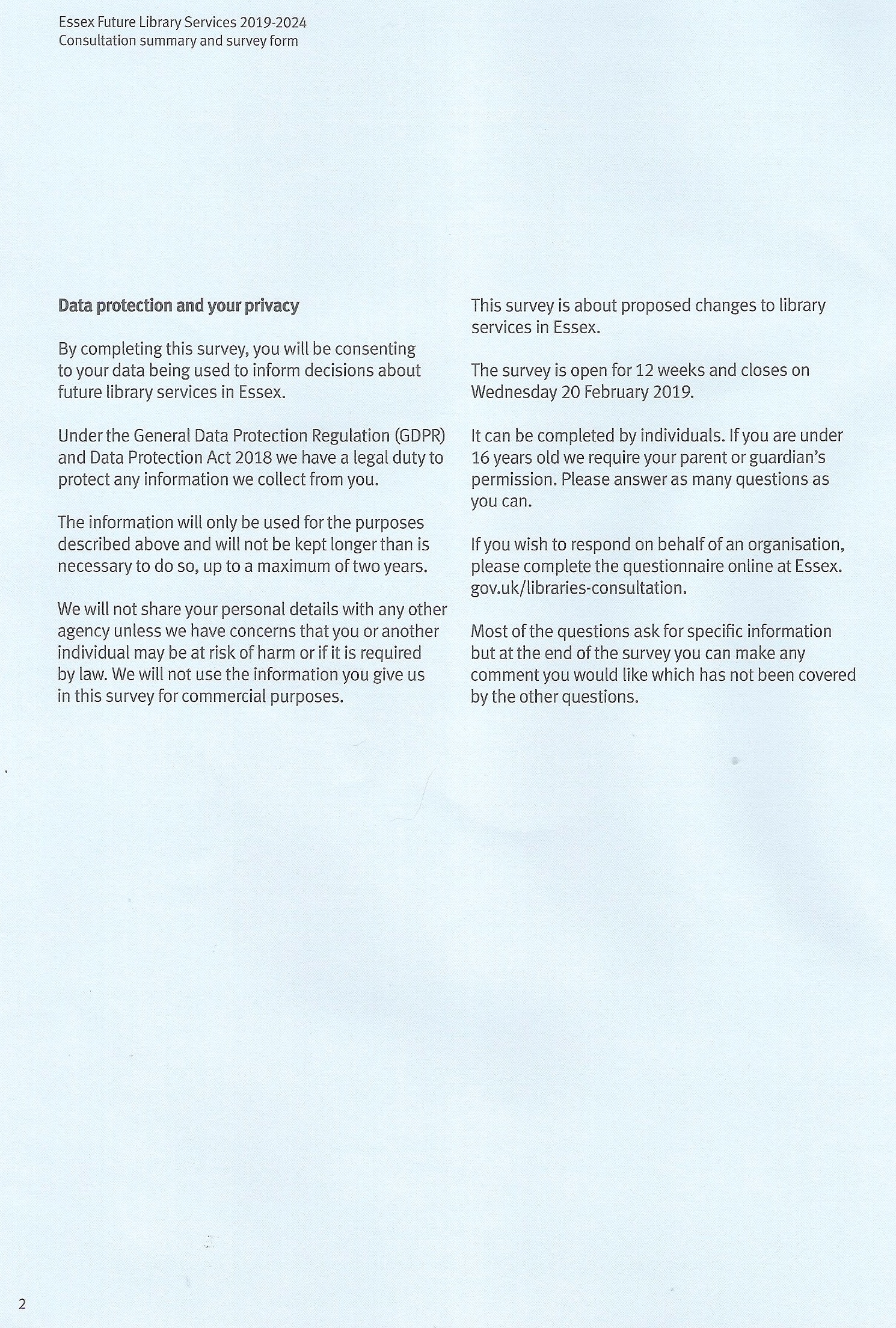 Essex Future Library Services 2019 2024 Virtual Library, Education