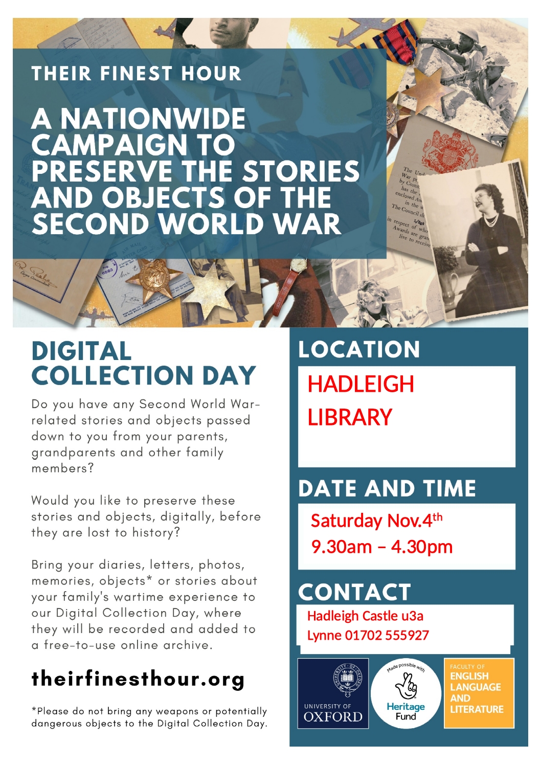 4th November 2023 Their Finest Hour | Library, WW2 and Victory Parties ...