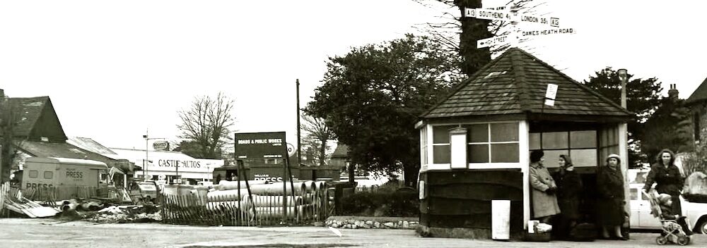 Bus Shelter,  credit to Wayne Runagall