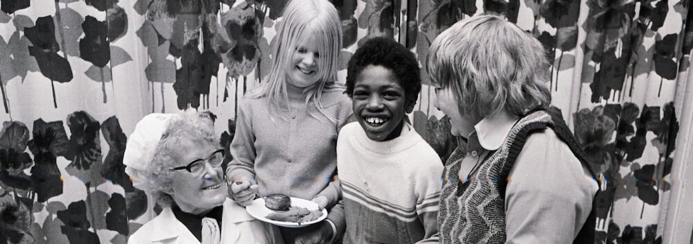 March 1975, Mrs Merrell retires from Westwood School